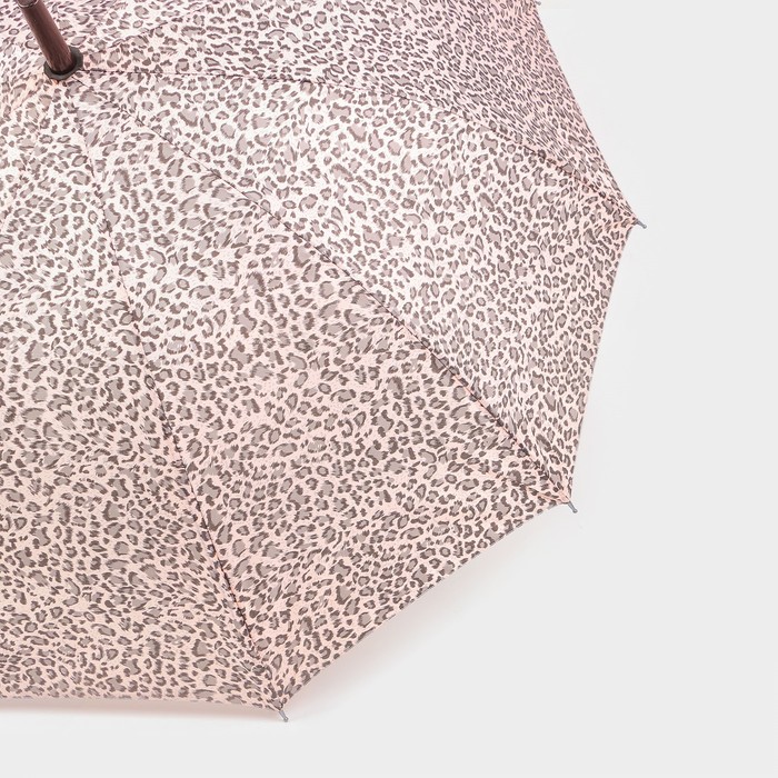 Зонт - трость полуавтоматический «Леопард», эпонж, 10 спиц, R = 50 см, цвет МИКС - фото 1906625126