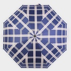 Зонт механический «Клетка», эпонж, 3 сложения, 8 спиц, R = 47/55 см, D = 110 см, цвет МИКС - фото 11182161