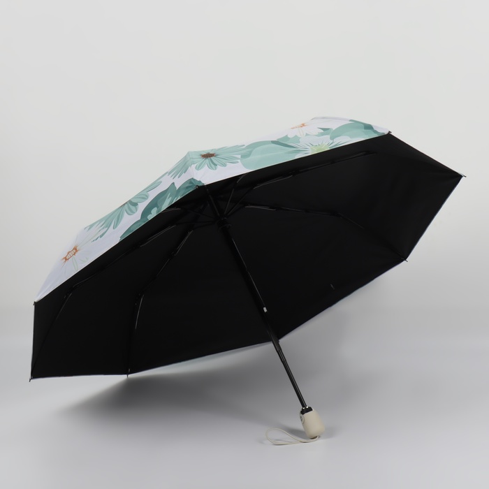 Зонт автоматический «Цветы», 4 сложения, 8 спиц, R = 49 см, цвет МИКС