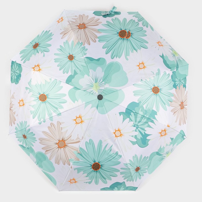 Зонт автоматический «Цветы», 4 сложения, 8 спиц, R = 49 см, цвет МИКС
