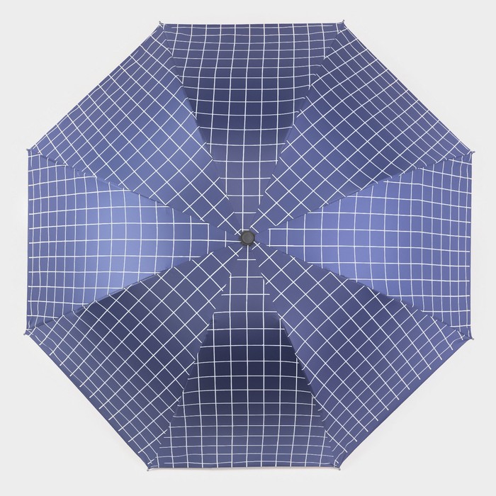 Зонт механический «Крупная клетка», 4 сложения, 8 спиц, R = 48 см, цвет МИКС