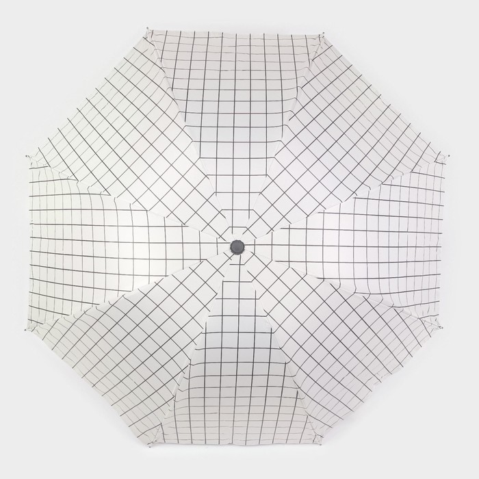 Зонт механический «Крупная клетка», эпонж, 4 сложения, 8 спиц, R = 48 см, цвет МИКС - фото 1906625219