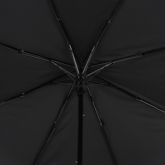 Зонт полуавтоматический «Мрак», эпонж, 3 сложения, 8 спиц, R = 47 см, цвет чёрный - фото 1883059990
