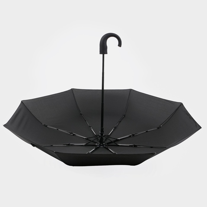 Зонт полуавтоматический «Мрак», эпонж, 3 сложения, 8 спиц, R = 47 см, цвет чёрный - фото 1883059991