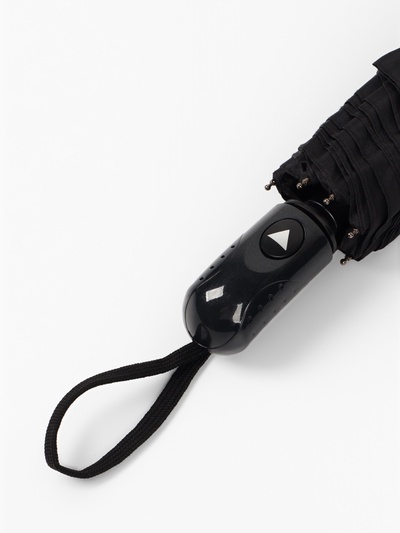 Зонт полуавтоматический «Гроза», эпонж, 3 сложения, 8 спиц, R=47/55 см, D = 94 см, чёрный