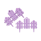 Ограждение декоративное, 25×170 см, 5 секций, пластик, сиреневое, «Чудный сад» - Фото 8