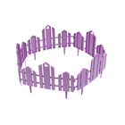 Ограждение декоративное, 25×170 см, 5 секций, пластик, сиреневое, «Чудный сад» - Фото 11
