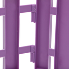 Ограждение декоративное, 25×170 см, 5 секций, пластик, сиреневое, «Чудный сад» - Фото 10