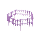 Ограждение декоративное, 25 × 180 см, 5 секций, пластик, сиреневое «Классика» - Фото 11