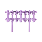 Ограждение декоративное, 25 × 180 см, 5 секций, пластик, сиреневое «Классика» - Фото 12