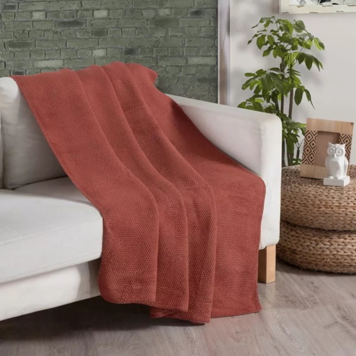 Плед Arya Home Softy, размер 150x200 см, цвет красный - Фото 1