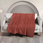 Плед Arya Home Softy, размер 150x200 см, цвет красный - Фото 5