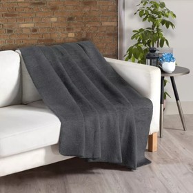 Плед Arya Home Softy, размер 150x200 см, цвет тёмно-серый
