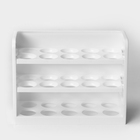 Контейнер для яиц, 30 ячеек, 25×10×19,5 см, цвет белый - Фото 3