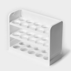 Контейнер для яиц IDEA, 30 ячеек, 25×10×19.5 см, полистирол, белый - Фото 5