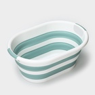 Таз складной «Флекс», 17.5 л, 33.5×49×6.5 см, цвет морская волна - Фото 8