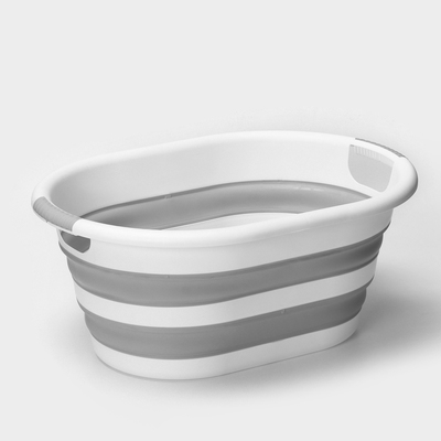 Таз складной «Флекс», 25 л, 54×38.5×7 см, смоки