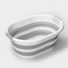 Таз складной «Флекс», 25 л, 54×38.5×7 см, смоки - Фото 8