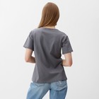 Футболка женская, цвет серый, размер 50 - фото 24354907