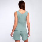 Комплект домашний женский (майка/шорты), цвет мята, размер 48 - фото 23770212