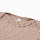 Боди с длинным рукавом, цвет бежевый, рост 56 - фото 23843829