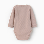 Боди с длинным рукавом, цвет бежевый, рост 80 - фото 23843848