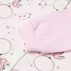 Комбинезон детский с открытыми ножками, цвет розовый/зайцы, рост 80 - фото 23843928