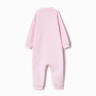 Комбинезон детский с открытыми ножками, цвет розовый/зайцы, рост 80 - фото 23843930