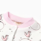 Кофточка детская с длинным рукавом, цвет розовый/зайцы, рост 62 - Фото 2