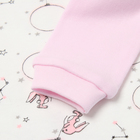 Лонгслив с длинным рукавом, цвет розовый/зайцы, рост 68 - фото 23843938