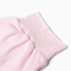 Ползунки детские с закрытыми ножками, цвет розовый/зайцы, рост 56 - фото 23843946