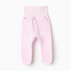 Ползунки детские с закрытыми ножками, цвет розовый/зайцы, рост 62 - фото 23843951