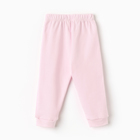 Штанишки детские, цвет розовый/зайцы, рост 74 - фото 23843957