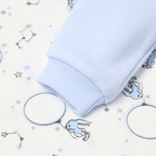 Боди с длинным рукавом, цвет голубой/зайцы, рост 74 см - фото 23843965