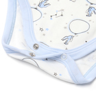 Боди с длинным рукавом, цвет голубой/зайцы, рост 74 см - фото 23843966