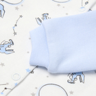 Кофточка детская с длинным рукавом, цвет голубой/зайцы, рост 62 - фото 23843984