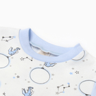 Лонгслив с длинным рукавом , цвет голубой/зайцы, рост 74 - фото 23843989