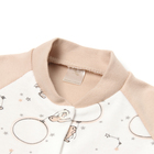 Комбинезон детский с открытыми ножками, цвет бежевый/зайцы, рост 74 - фото 23844014