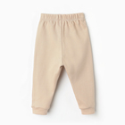 Штанишки детские, цвет бежевый/зайцы, рост 80 - фото 23844030