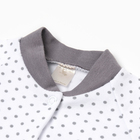 Комбинезон детский с открытыми ножками, цвет серый горох, рост 74 - фото 23844051