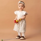 Комплект (платье и повязка) Крошка Я Olives, р. 86-92, молочный - Фото 7