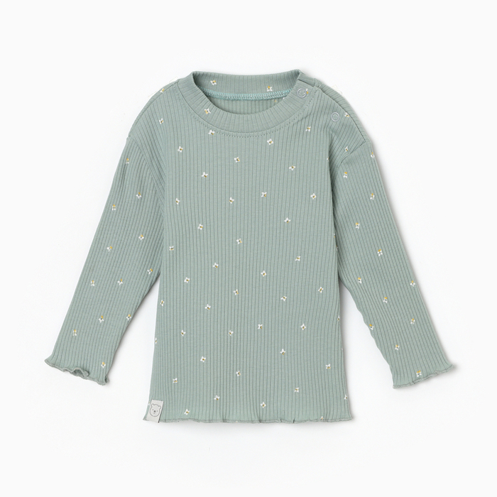 Лонгслив «Крошка Я» Olives, рост 62-68 см, оливковая - Фото 1