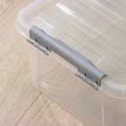 УЦЕНКА Контейнер для хранения, БЕЗ КРЫШКИ, 15 л, 41×29.5×18.3 см, цвет прозрачный - Фото 2