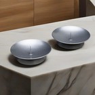 Подсвечник металл "Лотос", 7,5х2 см, набор 2 штуки, серебро - фото 23832963