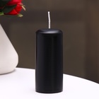 Набор свечей - цилиндров, 4х9 см, набор 3 шт, 11 ч, черная - фото 23905179