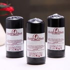 Набор свечей - цилиндров, 4х9 см, набор 3 шт, 11 ч, черная - фото 23905180