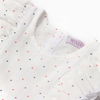 Блузка для девочки MINAKU: Cotton collection, белая, рост 104 см - Фото 11