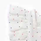 Блузка для девочки MINAKU: Cotton collection, белая, рост 104 см - Фото 12