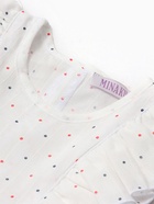 Блузка для девочки MINAKU: Cotton collection, белая, рост 110 см - Фото 9