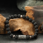 Браслет славянский «Руна Сила», цвет чёрный - Фото 1